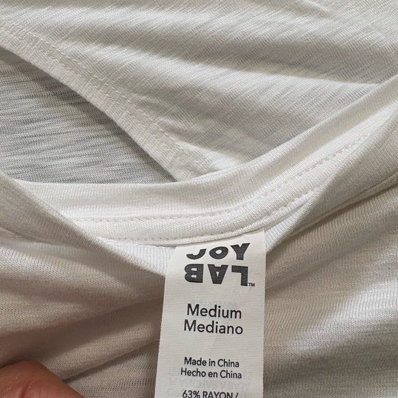 JoyLab Olive Green T-Shirt cropped Oversized - Picture 7 of 7